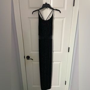 Daring Black Evening Gown (Betsy & Adam)